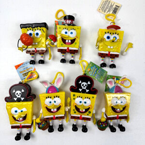 SpongeBob SquarePants Y2K Early 2000s Lot Keychains Candy Buddies Figurines READ